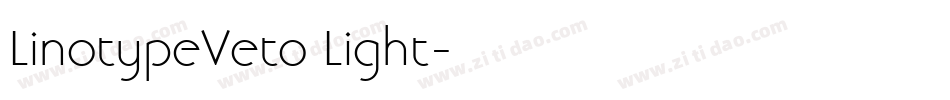 LinotypeVeto Light字体转换